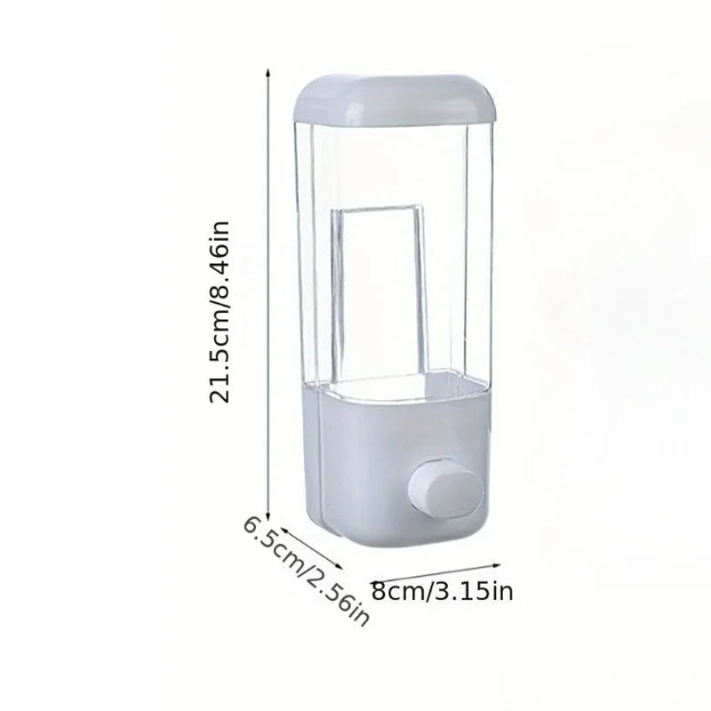 Distributeur de Savon Mural Sans Perçage – Pompe Liquide Rechargeable | Salle de Bain & Hôtel