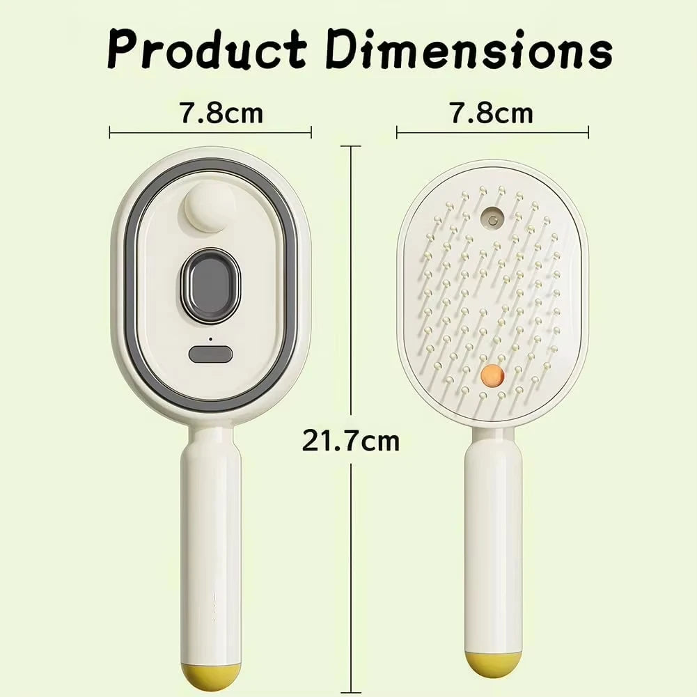 Brosse à Cheveux Électrique à Vapeur 3-en-1 – Lissage, Démêlage & Anti-Frisottis
