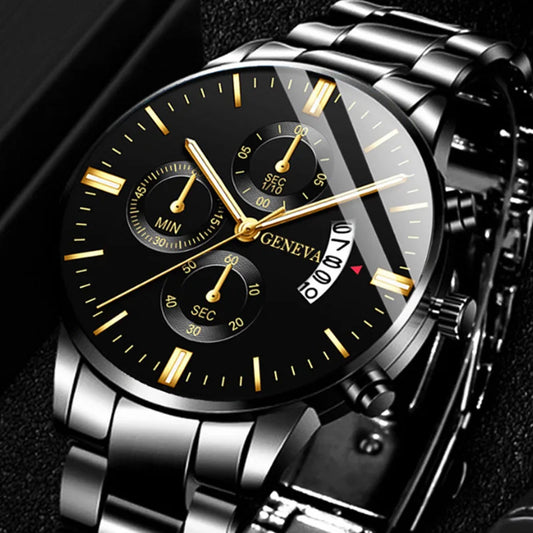Montre à Quartz Homme – Cadran 40 mm, Bracelet Alliage, Style Luxe & Fashion