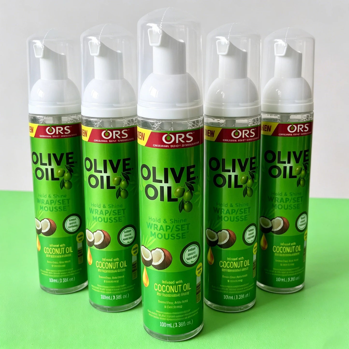 3PCS/1PCS 100ml Curly Hair Mousse Strong Hold Olive Oil Hair Styling Foam Anti-Frizz Wig Styling Mousse for Women