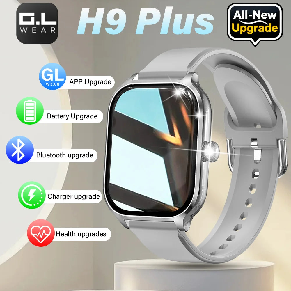 LAXASFIT H9 Pro Max – Montre Connectée Bluetooth | Appels, Fréquence Cardiaque, Oxymètre, Suivi Calories