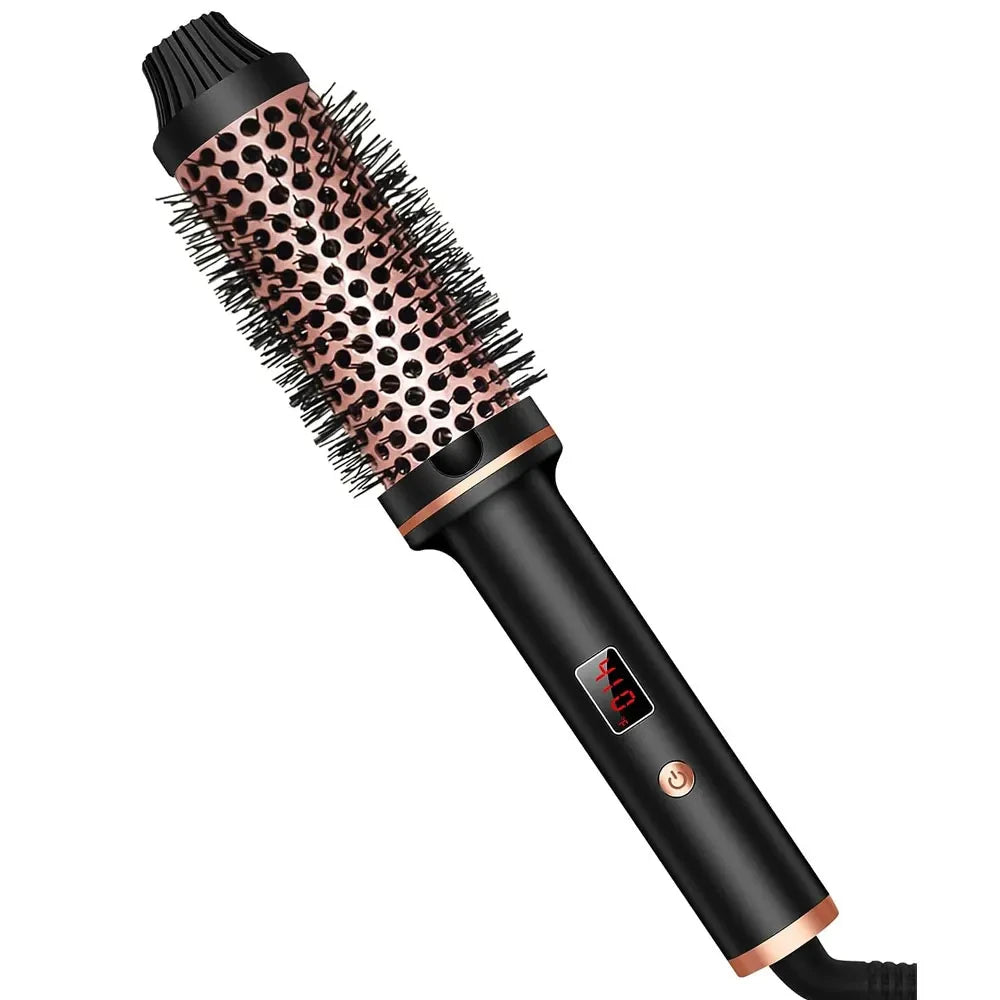 Fer à lisser ionique 3 en 1 – Fer à friser professionnel avec brosse chauffante