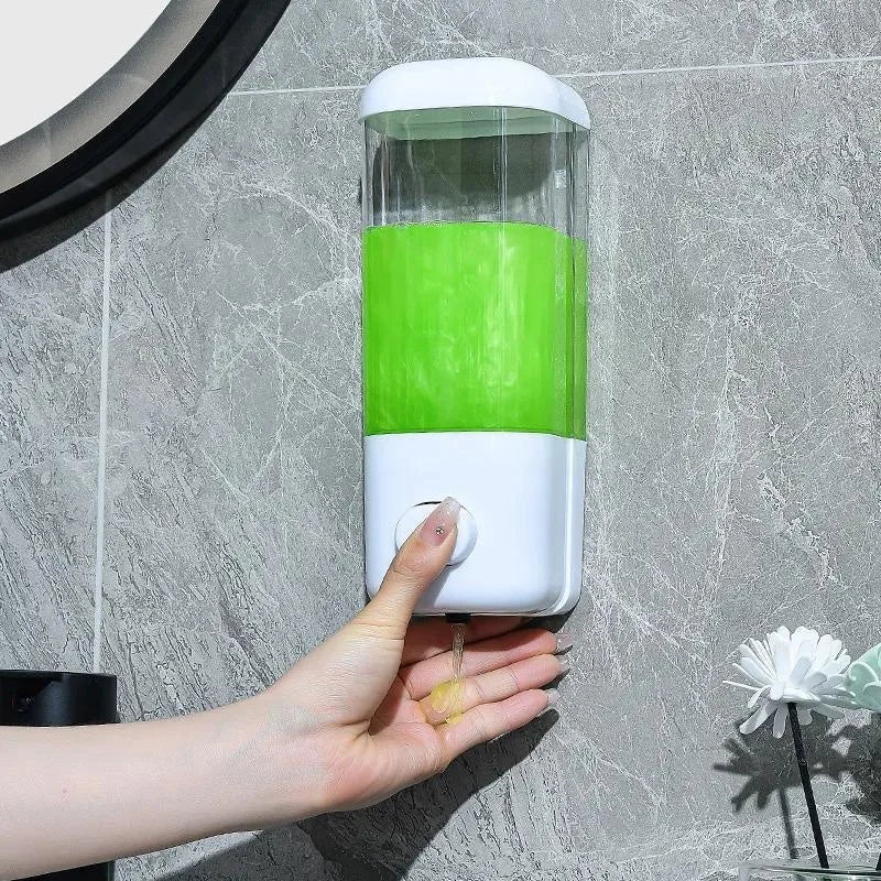 Distributeur de Savon Mural 500/1000ml – Simple ou Double, Presse Manuelle | Salle de Bain