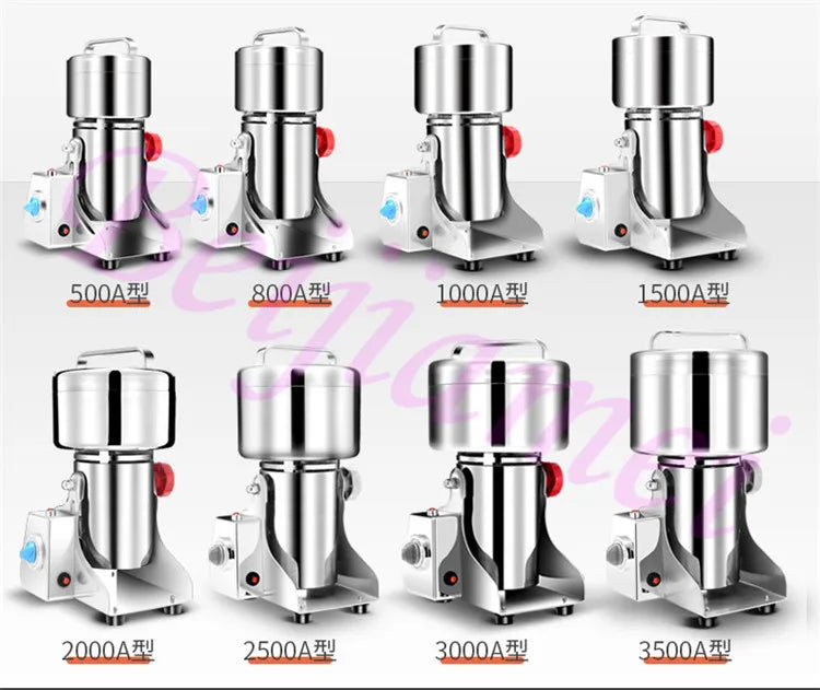 Moulin à Farine Électrique BEIJAMEI – Broyeur de Céréales, Épices & Café | 1800W, 50-300 Mesh
