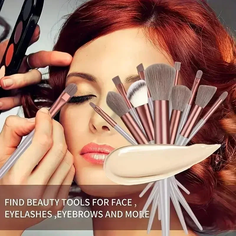Ensemble de Pinceaux de Maquillage Professionnel – Kabuki, Fond de Teint, Fard à Paupières