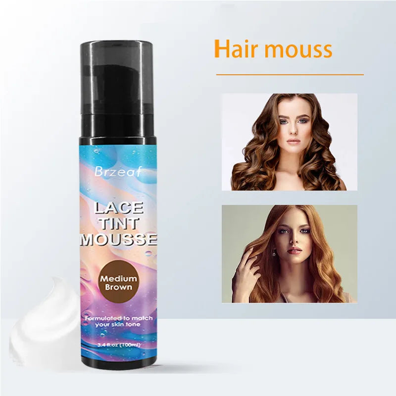Spray Teintant Lace pour Perruques – Brun Foncé, Moyen, Clair | Mousse, Colle et Dissolvant