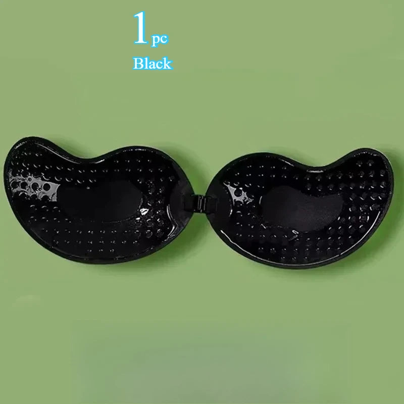 Soutien-gorge adhésif invisible push-up – Sans bretelles, sans dos, en silicone réutilisable (1 ou 2 paires)