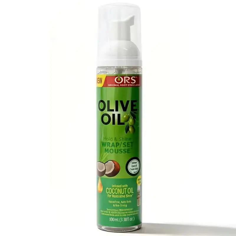 Mousse Coiffante Boucles – Tenue Forte à l'Huile d'Olive | Anti-Frisottis pour Perruques et Cheveux Naturels