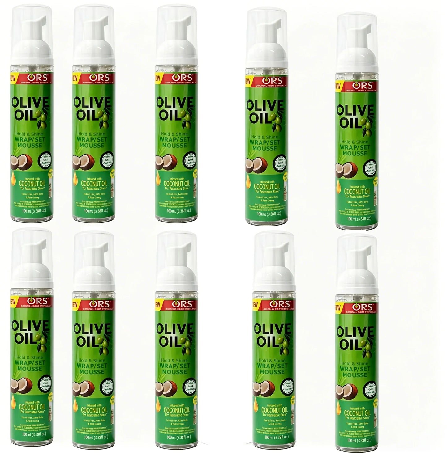 Mousse Coiffante Boucles – Tenue Forte à l'Huile d'Olive | Anti-Frisottis pour Perruques et Cheveux Naturels