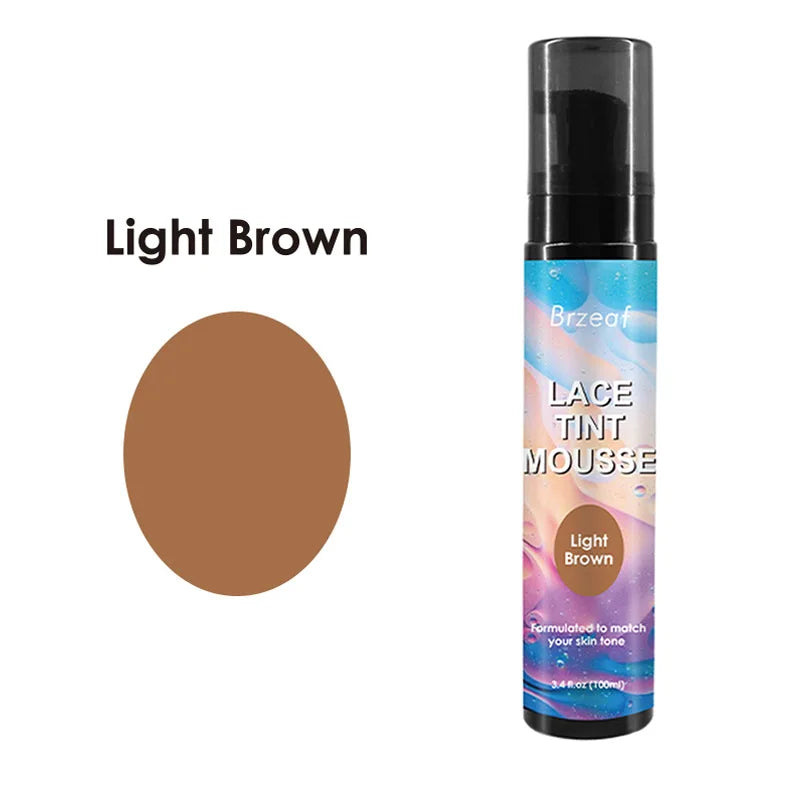 Spray Teintant Lace pour Perruques – Brun Foncé, Moyen, Clair | Mousse, Colle et Dissolvant