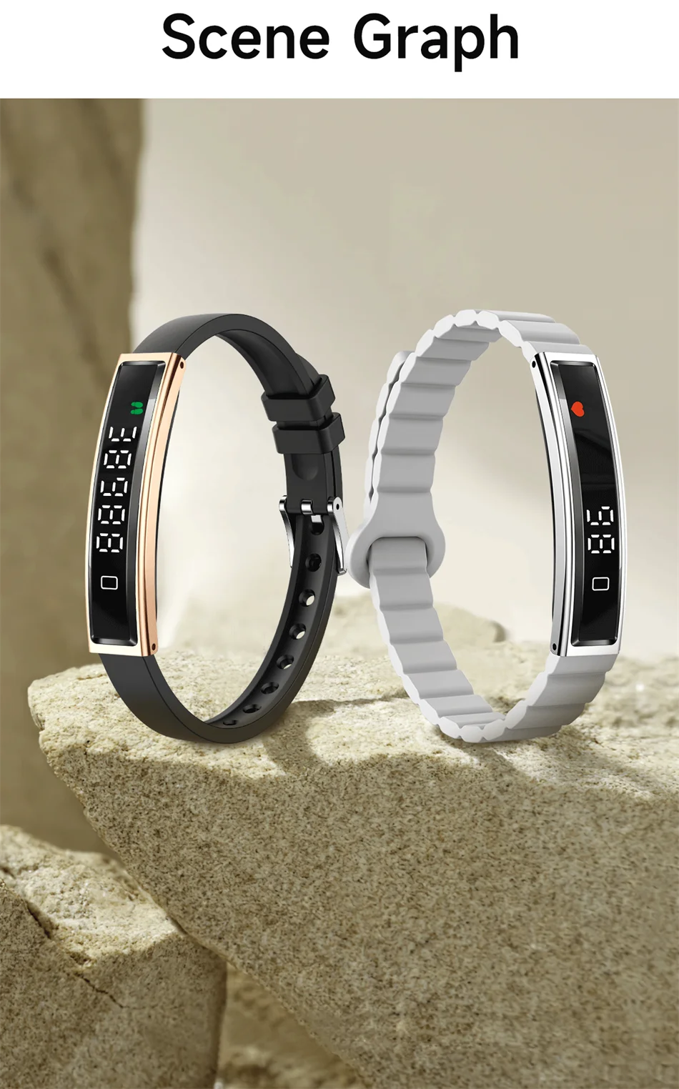 Bracelet Connecté Sport ChiBear 2026 – Suivi Santé, Cardio, SpO2, IP68 – Femme & Homme