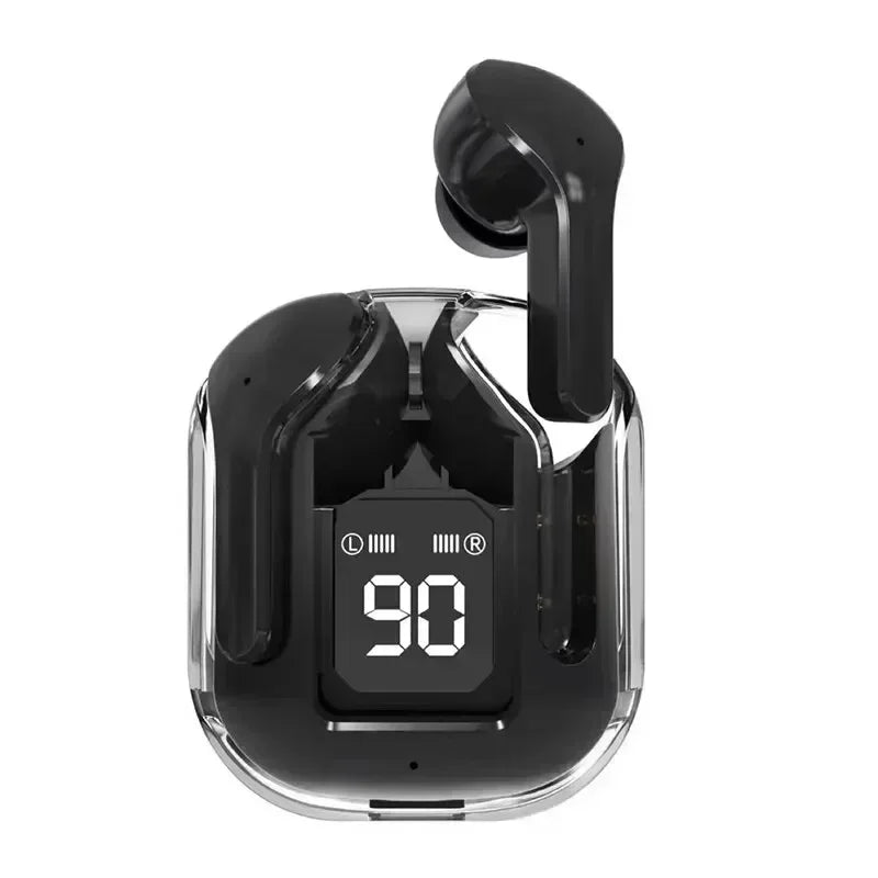 Écouteurs Bluetooth T2 TWS Sans Fil — Affichage Digital, Son Stéréo, Compatible Tous Smartphones