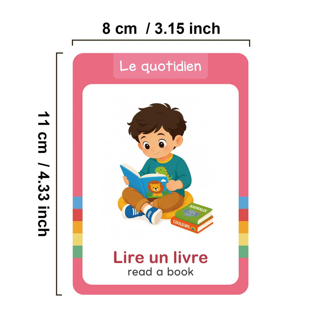 Cartes Éducatives Bilingues Français-Anglais – Ma Journée en Mots