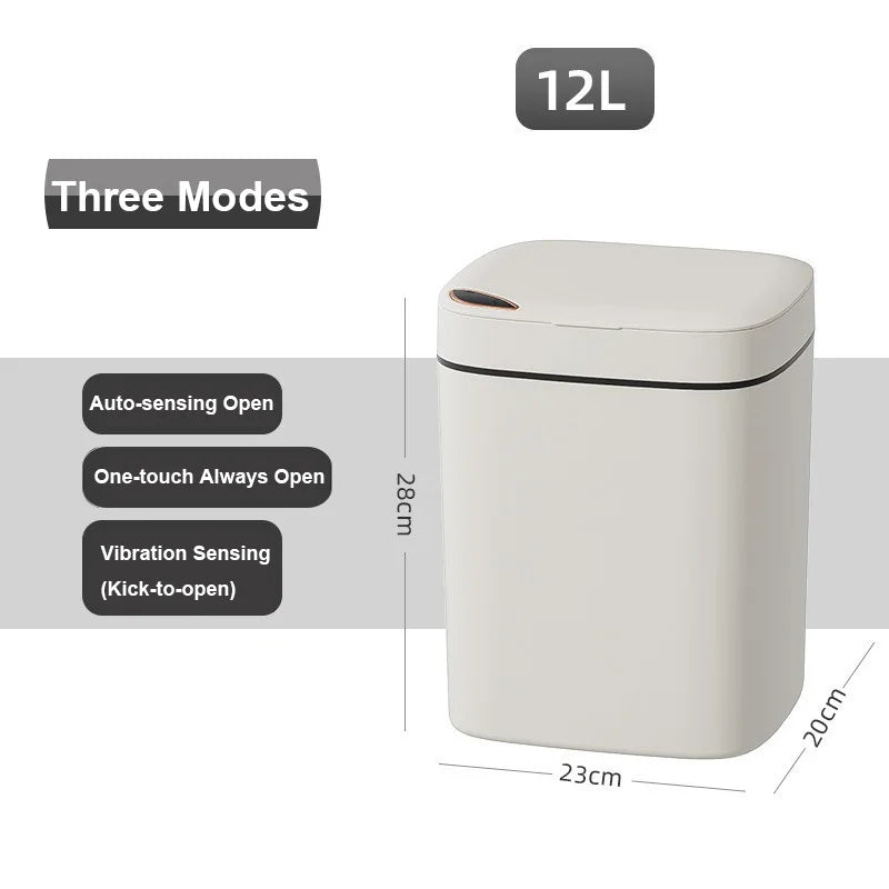 Poubelle Intelligente à Capteur 16L – Couvercle Automatique Mains Libres | Cuisine, Bureau, Salle de Bain