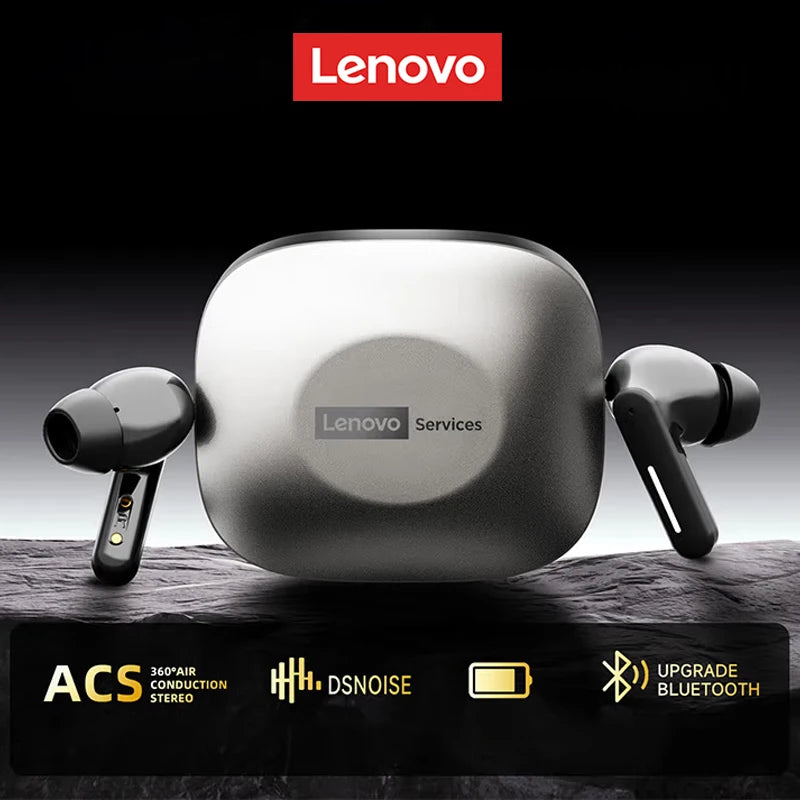 Lenovo LE209 – Écouteurs TWS Bluetooth 6.0, Réduction de Bruit ANC, HiFi, 30h d’Autonomie