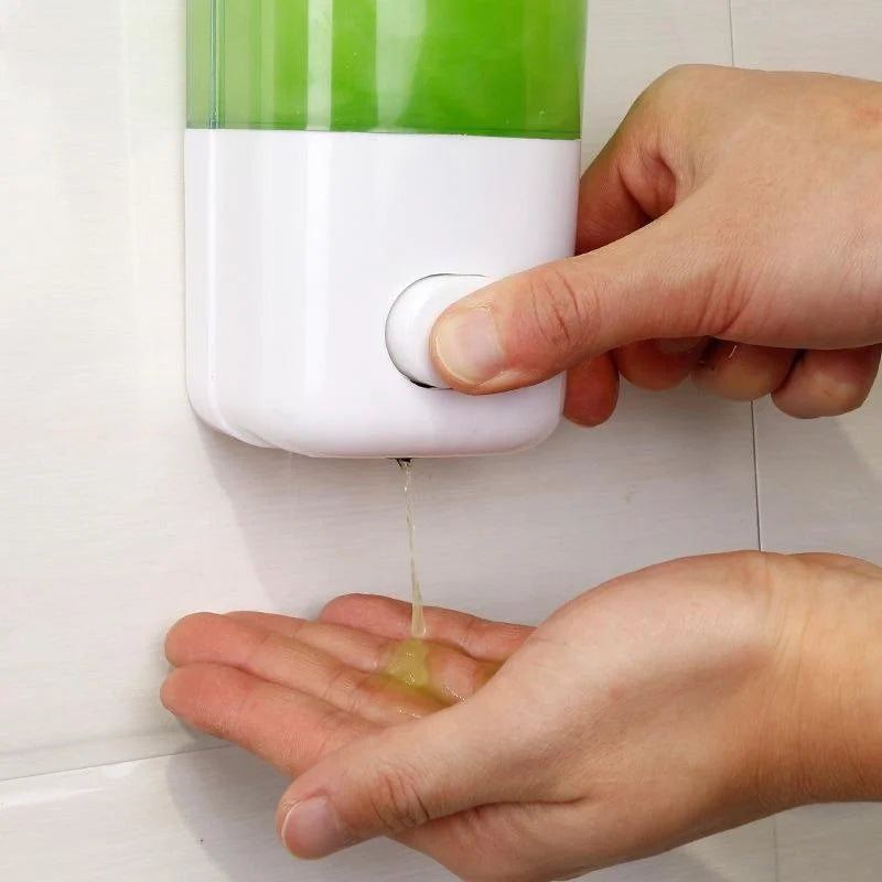 Distributeur de Savon Mural 500/1000ml – Simple ou Double, Presse Manuelle | Salle de Bain