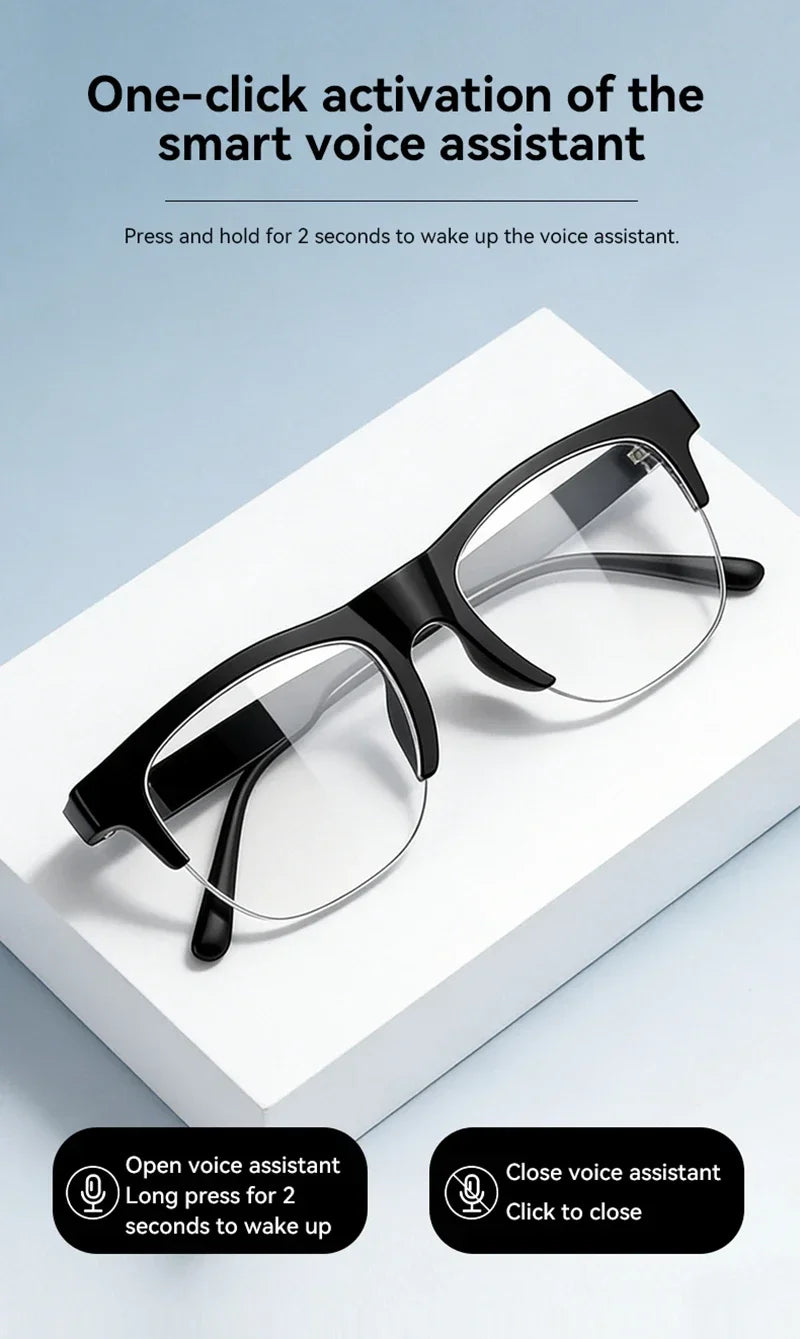 Lunettes Intelligentes Lenovo avec Assistant Vocal, Contrôle Tactile Musical, Appel Bluetooth, Lunettes de Soleil Tendance pour Sports de Plein Air Hommes et Femmes, Nouveauté 2026