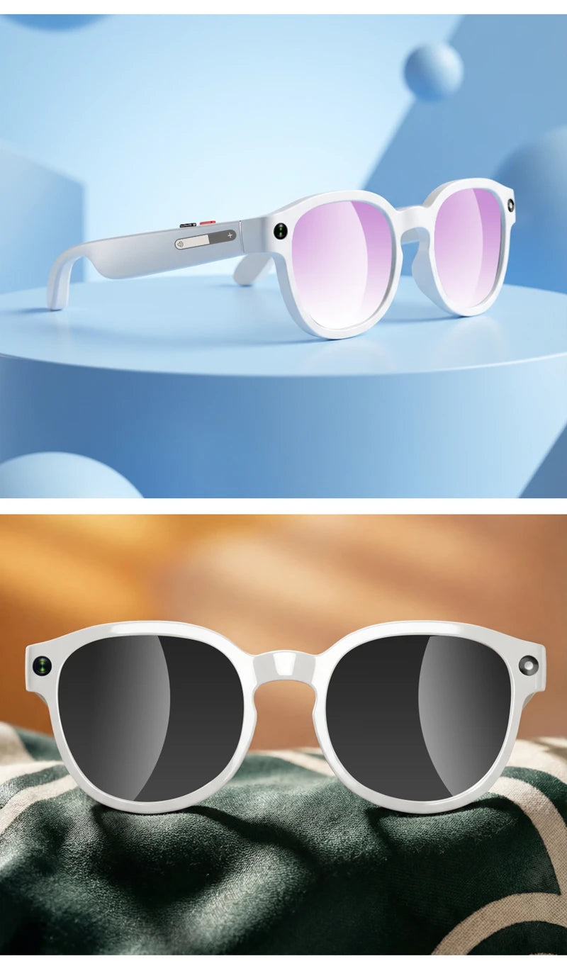 Lunettes Intelligentes IA Lenovo 2026 – Caméra HD 8MP, Vidéo 4K, Traduction IA, Appel Bluetooth & Musique