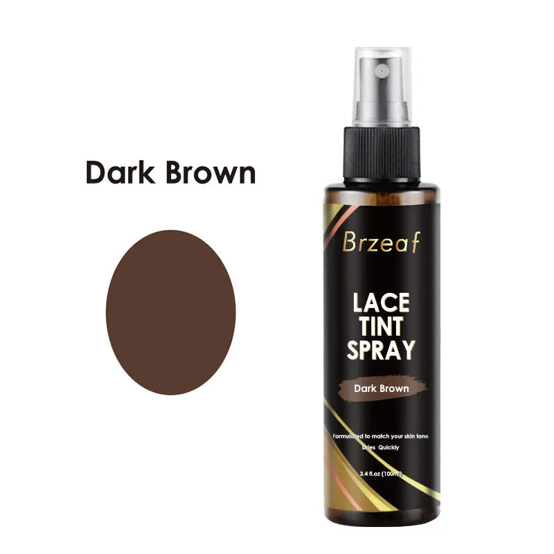 Spray Teintant Lace pour Perruques – Brun Foncé, Moyen, Clair | Mousse, Colle et Dissolvant