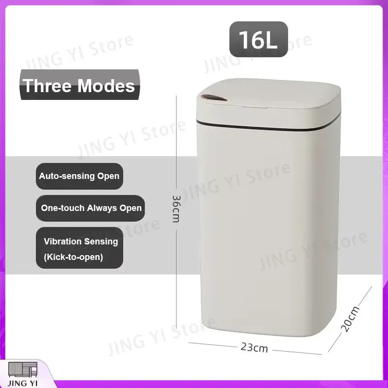 Poubelle Intelligente à Capteur 16L – Couvercle Automatique Mains Libres | Cuisine, Bureau, Salle de Bain
