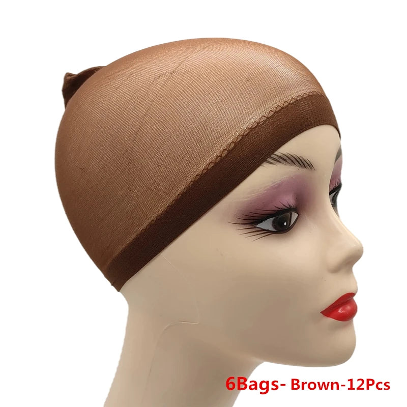 Bonnets de Perruque en Nylon Ventilé – Filet Extensible Ultra-Fin Respirant | Lot de 1, 6 ou 12