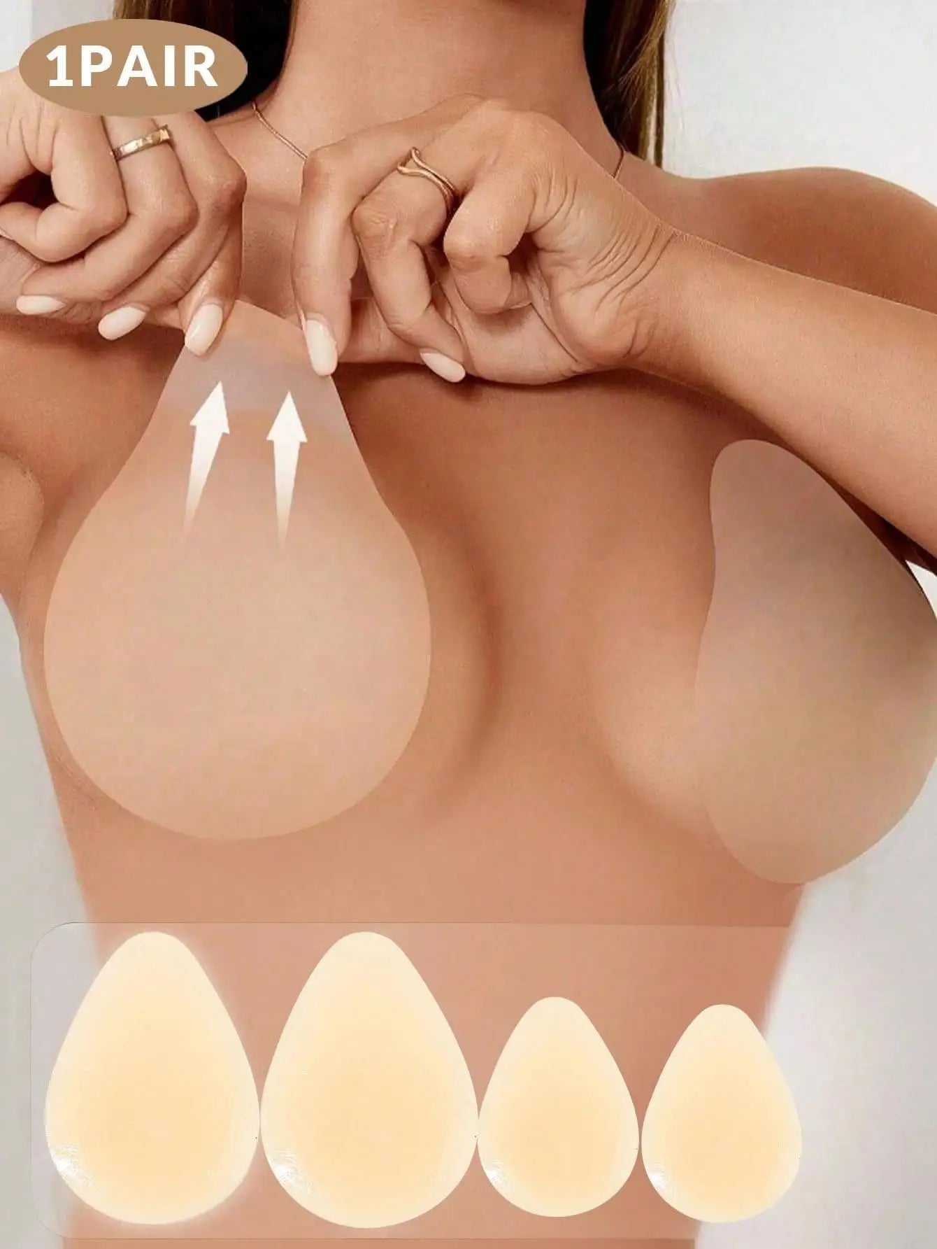Cache-tétons silicone forme goutte – Ultra-fins, invisibles et réutilisables (lot de 2 ou 4)