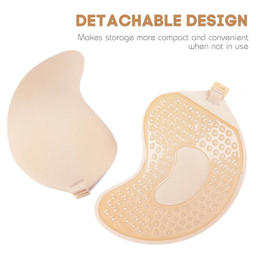 Soutien-gorge adhésif invisible push-up – Sans bretelles, sans dos, en silicone réutilisable (1 ou 2 paires)