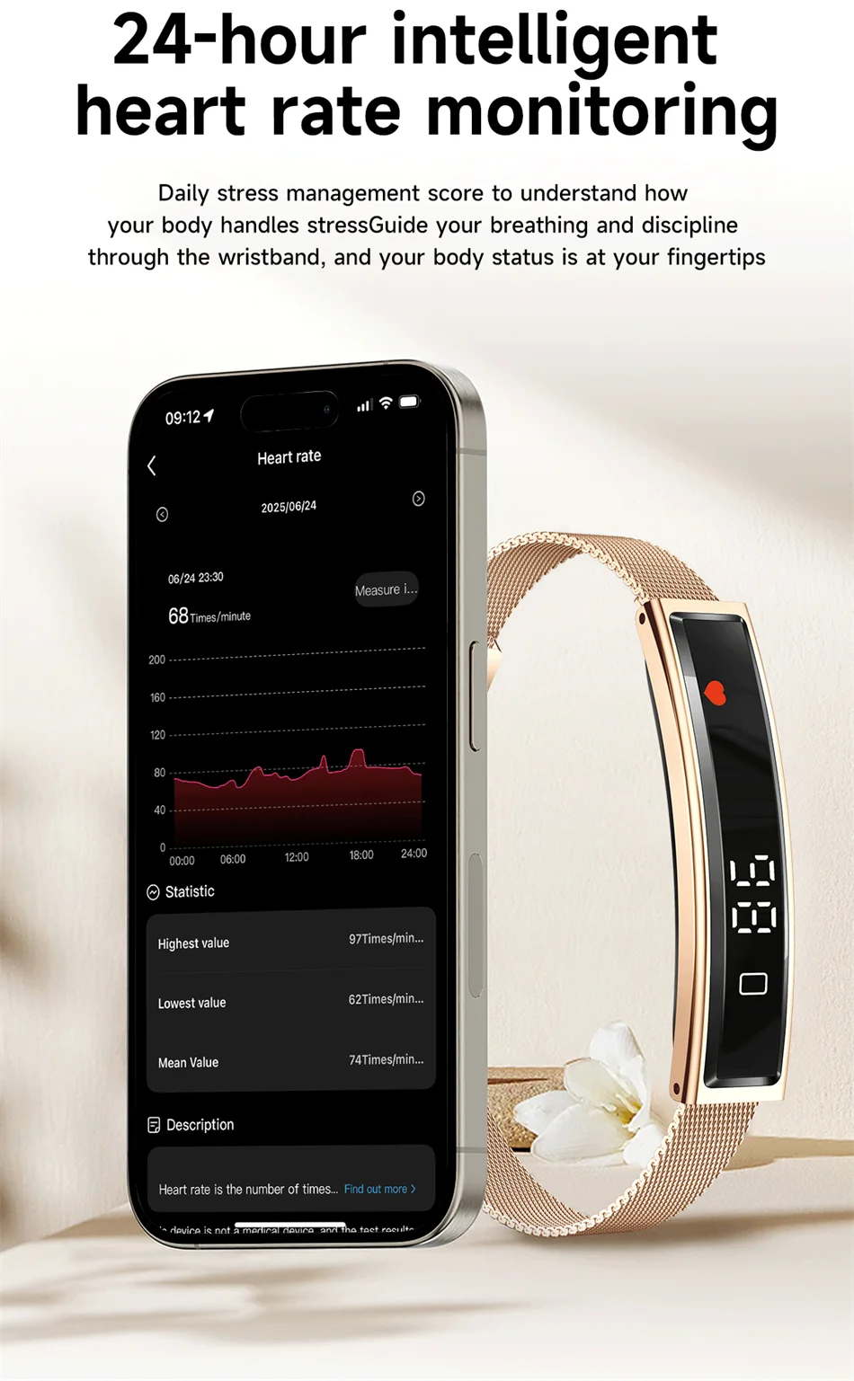 Bracelet Connecté Sport ChiBear 2026 – Suivi Santé, Cardio, SpO2, IP68 – Femme & Homme