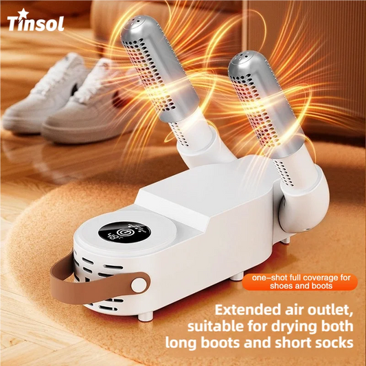 Sèche-Chaussures Pliable Tinsol – Écran Tactile, Chauffage Rapide 130W, Stérilisation & Désodorisant