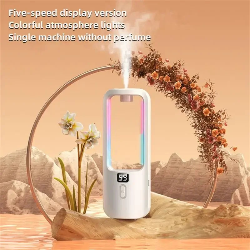 Diffuseur d’arômes mural automatique – Purificateur d’air, veilleuse colorée, rechargeable USB-C