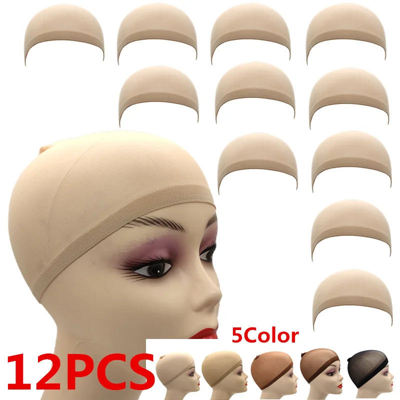 Bonnets de Perruque en Nylon Ventilé – Filet Extensible Ultra-Fin Respirant | Lot de 1, 6 ou 12