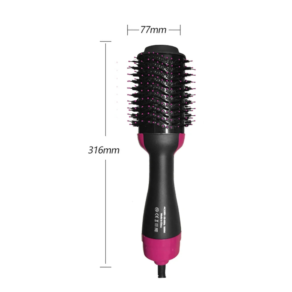Brosse Soufflante 5 en 1 – Peigne Chauffant Ionique, Lisseur & Sèche-Cheveux