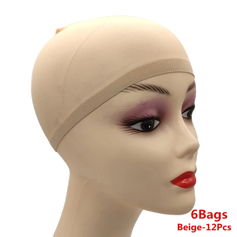 Bonnets de Perruque en Nylon Ventilé – Filet Extensible Ultra-Fin Respirant | Lot de 1, 6 ou 12
