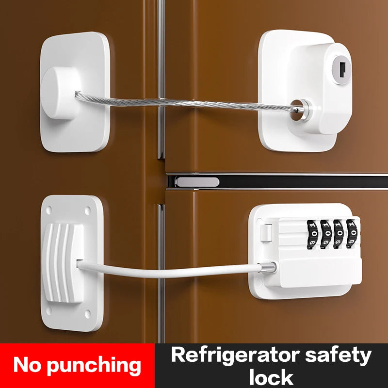 Verrou de sécurité à combinaison numérique – Protection bébé pour portes, fenêtres & frigo