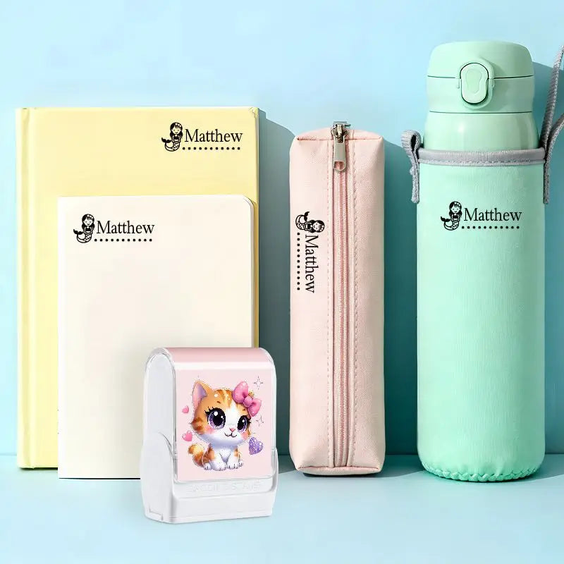 Tampon Prénom Personnalisé à Encre Lavable – Fournitures Scolaires, Vêtements & Livres