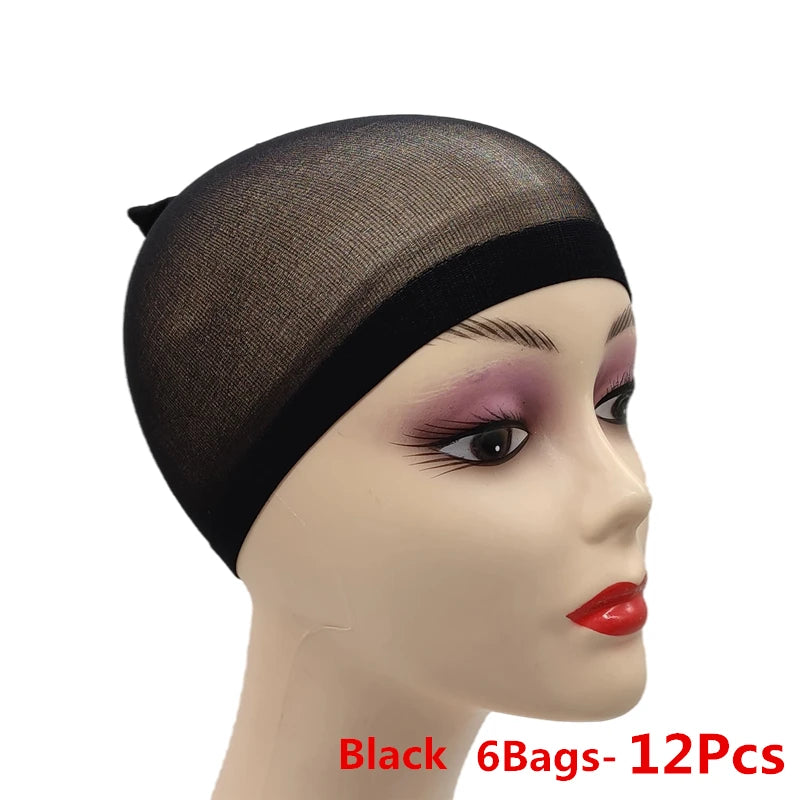 Bonnets de Perruque en Nylon Ventilé – Filet Extensible Ultra-Fin Respirant | Lot de 1, 6 ou 12