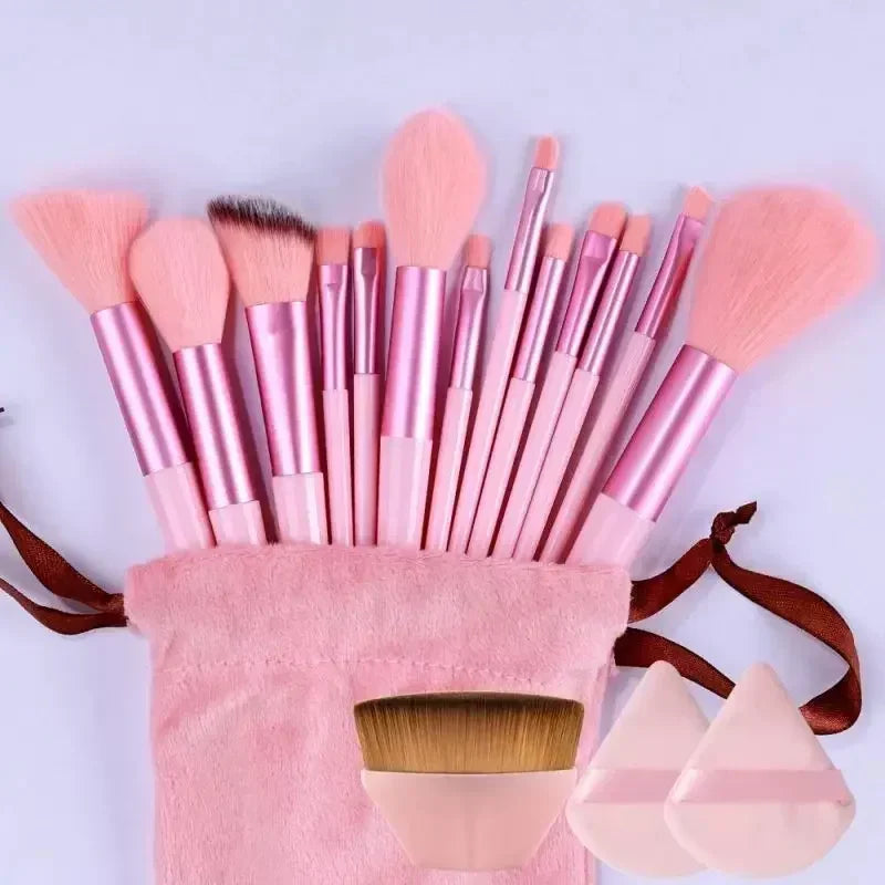 Ensemble de Pinceaux de Maquillage Professionnel – Kabuki, Fond de Teint, Fard à Paupières