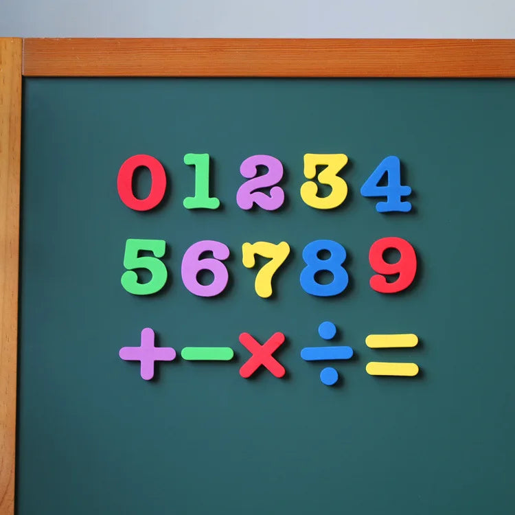 Lettres et Chiffres Magnétiques ABC 123 – Aimants Éducatifs Préscolaires | Majuscules, Minuscules et Maths