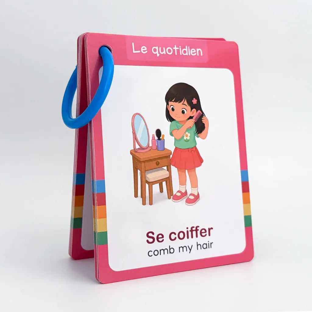 Cartes Éducatives Bilingues Français-Anglais – Ma Journée en Mots