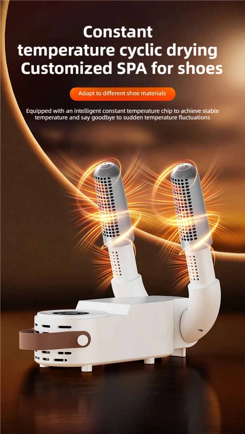Sèche-Chaussures Pliable Tinsol – Écran Tactile, Chauffage Rapide 130W, Stérilisation & Désodorisant