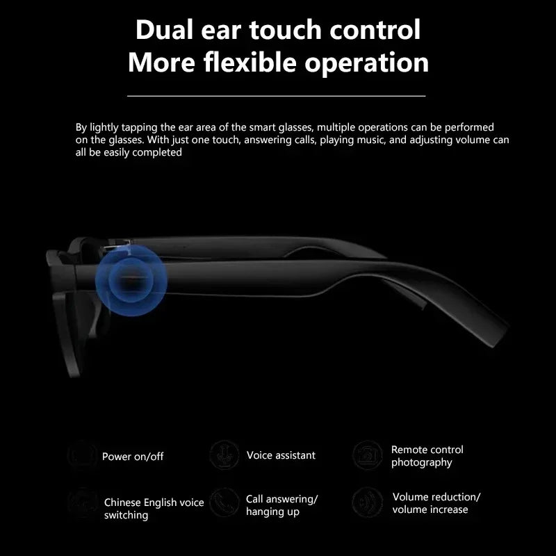 Lunettes Intelligentes Xiaomi MIJIA D11 – Bluetooth 5.4, IA, Caméra 8K, Appels & Musique Mains Libres