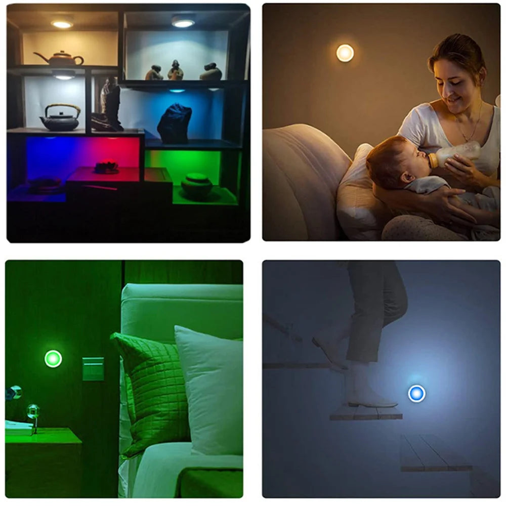 Lampes LED RGB sous Armoire – Sans Fil, Télécommande, Dimmable | Chambre, Cuisine, Garde-Robe