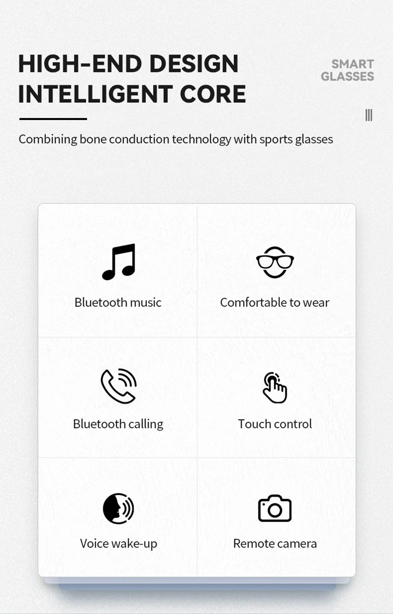 Lunettes Intelligentes Lenovo D12 – Assistant Vocal, Bluetooth 5.3, Musique & Appels Mains Libres | 2026