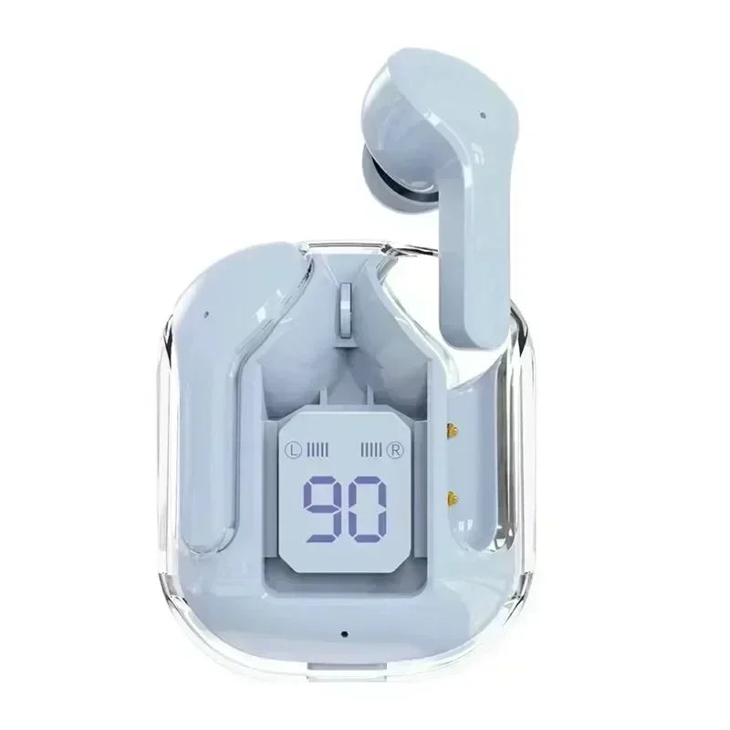 Écouteurs Bluetooth T2 TWS Sans Fil — Affichage Digital, Son Stéréo, Compatible Tous Smartphones