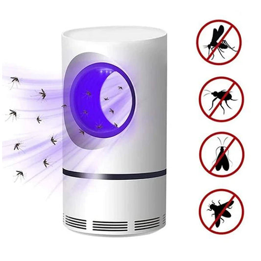 Lampe anti-moustiques électrique LED USB – Piège à insectes silencieux pour maison, chambre et bureau