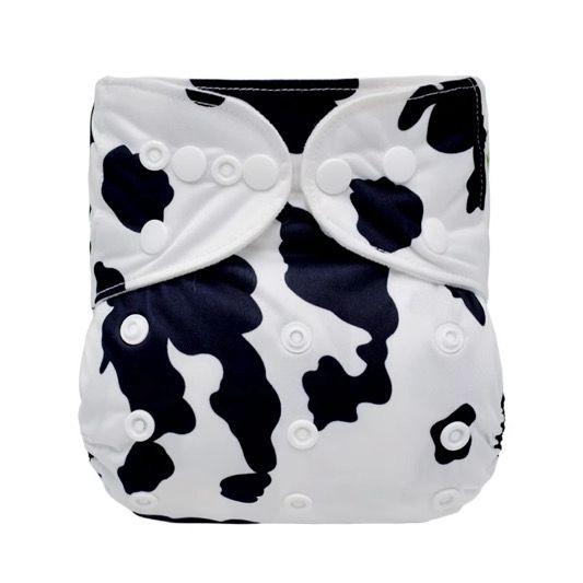 Couches lavables et réutilisables en tissu, avec 2 inserts en microfibre et bambous, ajustables