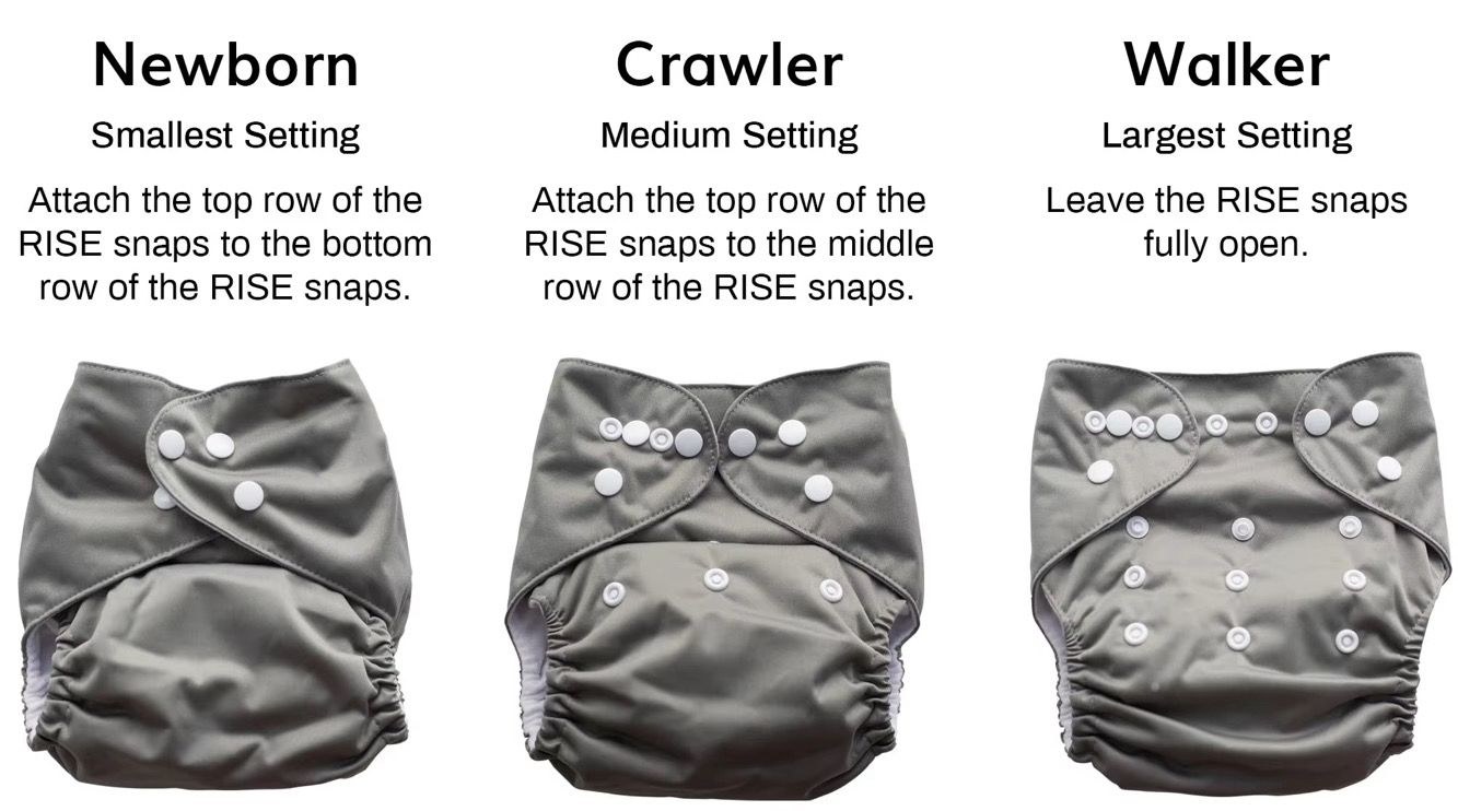 Couches lavables et réutilisables en tissu, avec 2 inserts en microfibre et bambous, ajustables