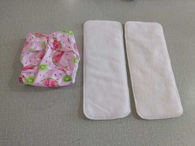 Inserts réutilisables en bambous et microfibres pour couches lavables et réutilisables